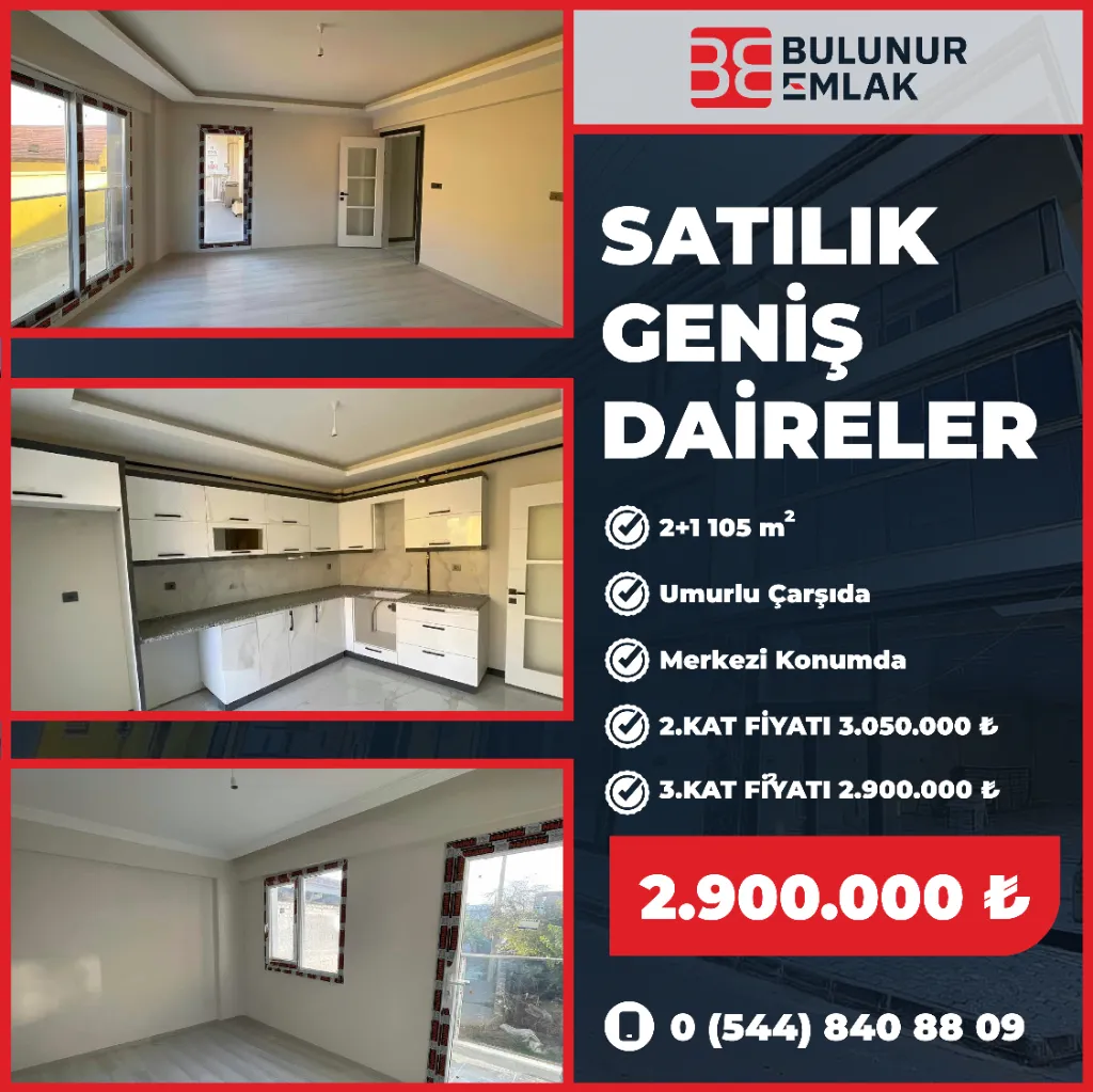 UMURLU ÇARŞIDA SIFIR 2+1'LER